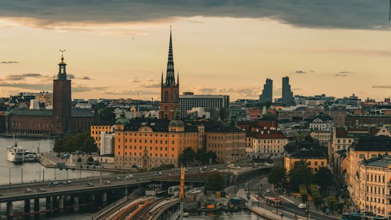 Vy över Stockholms innerstad